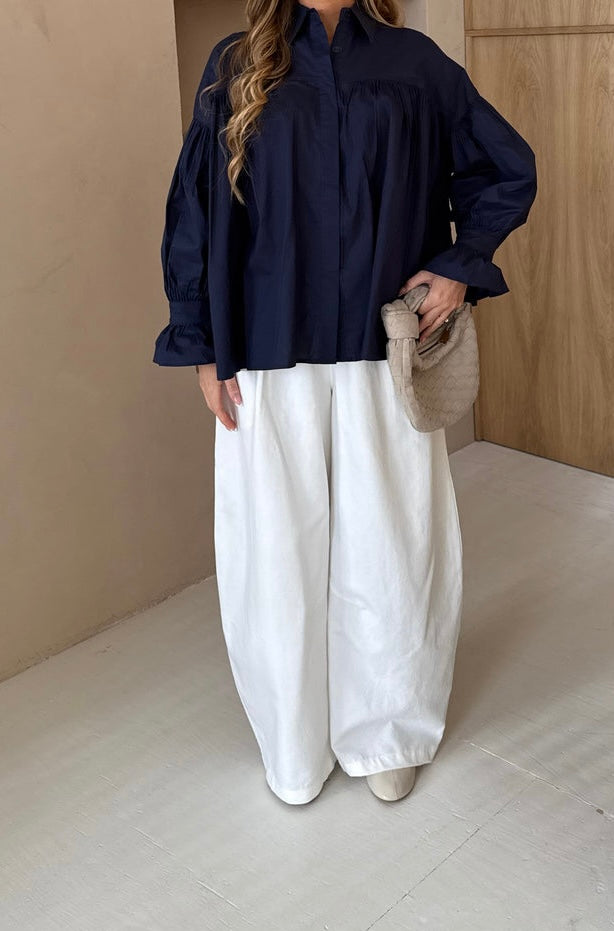 PANTALON BALLON BLANC