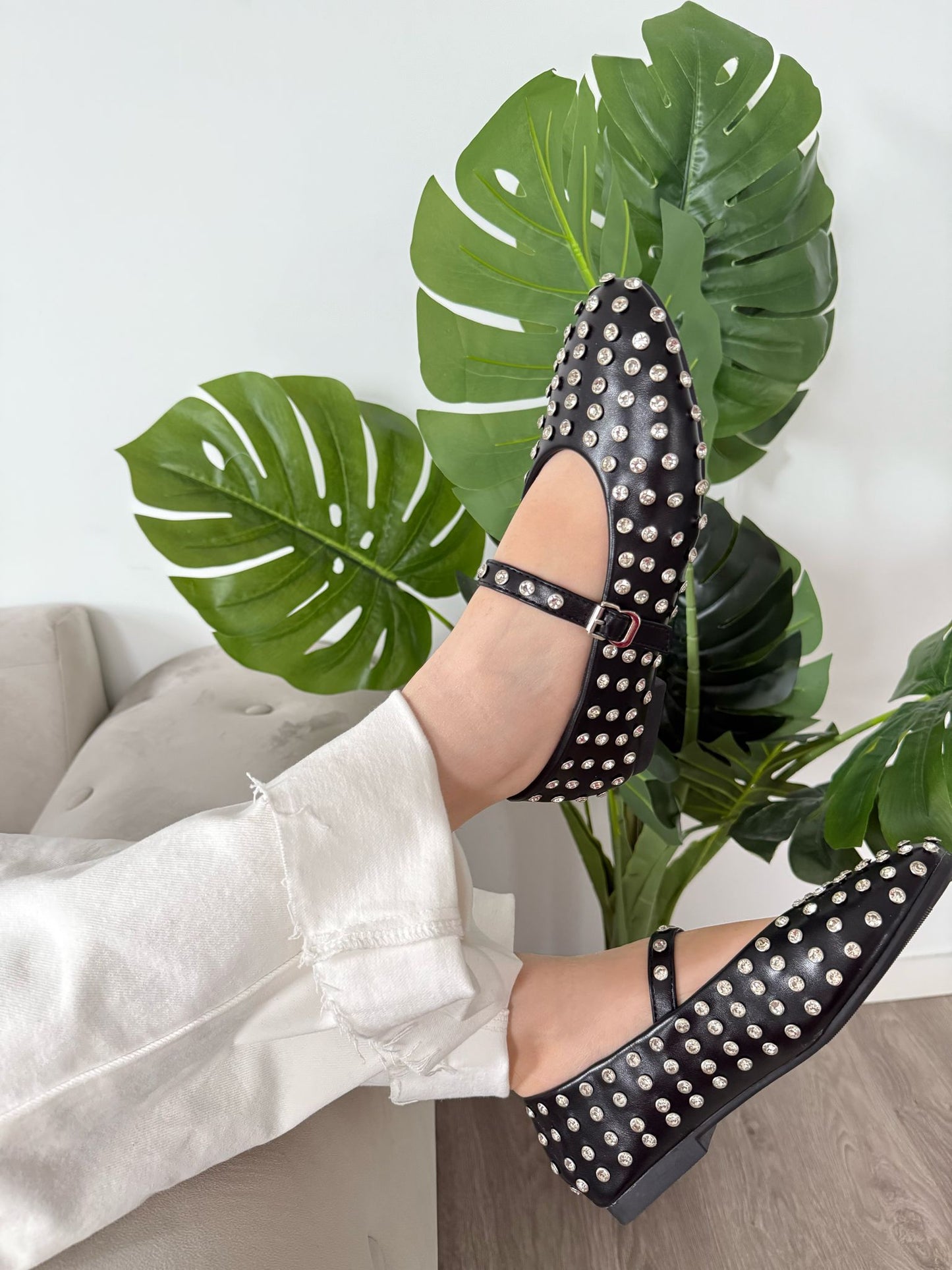 Ballerines clous noir