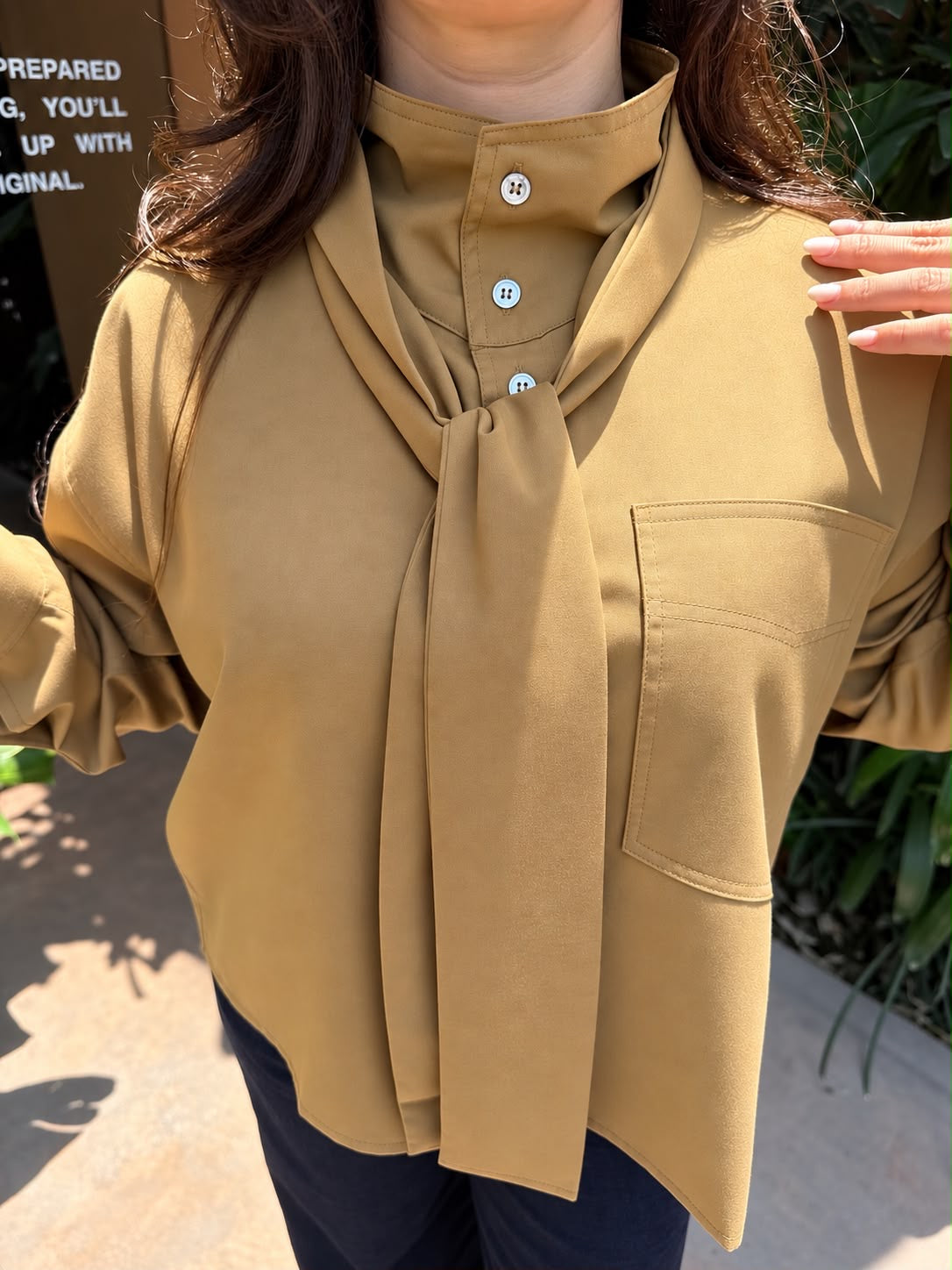 CHEMISE MANA CAMEL