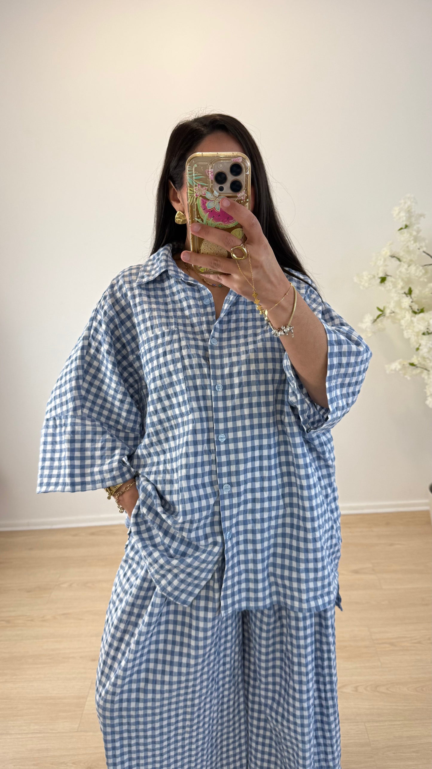 ENSEMBLE VICHY BLEU