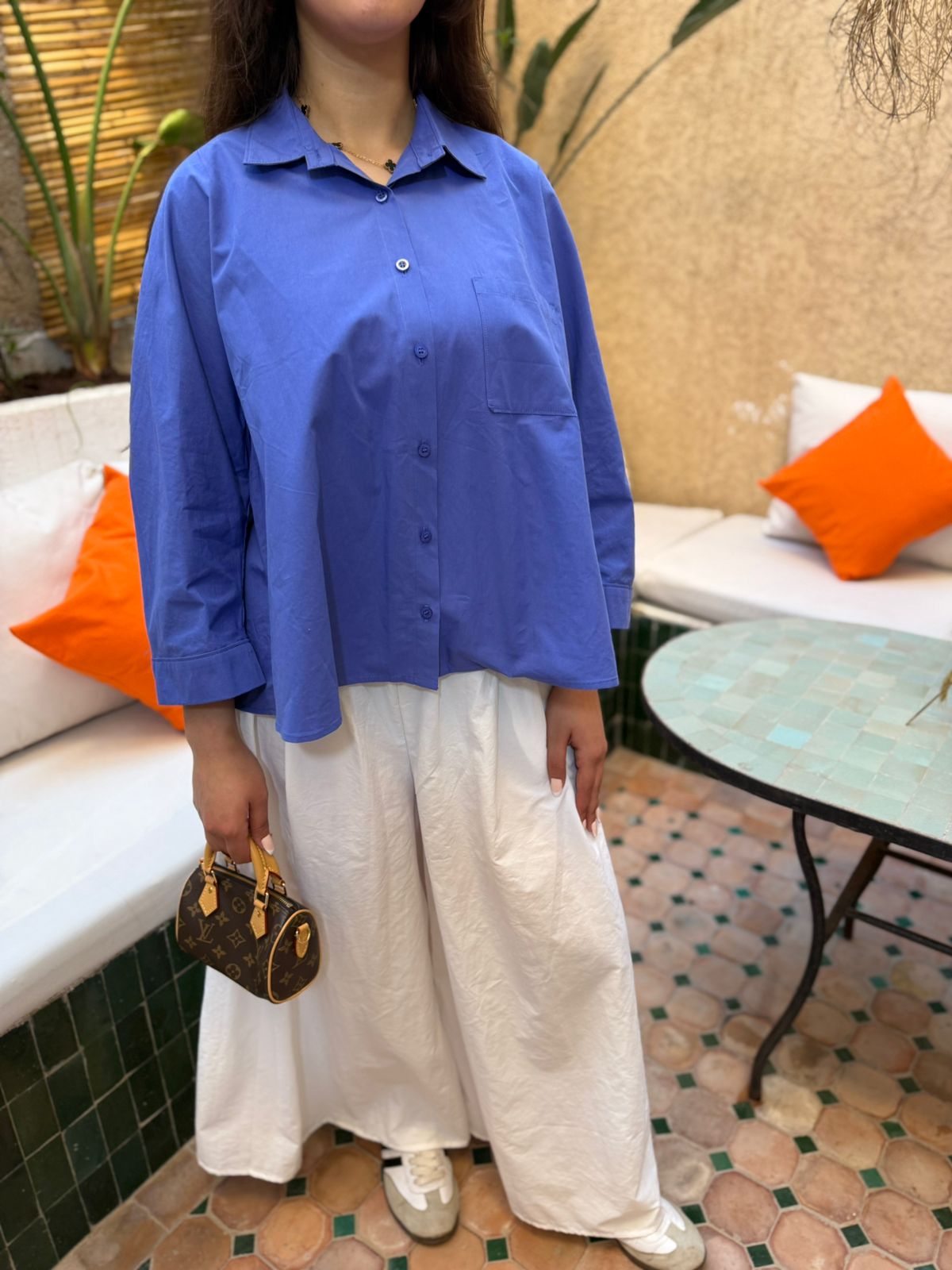 CHEMISE HARI BLEU INDIGO