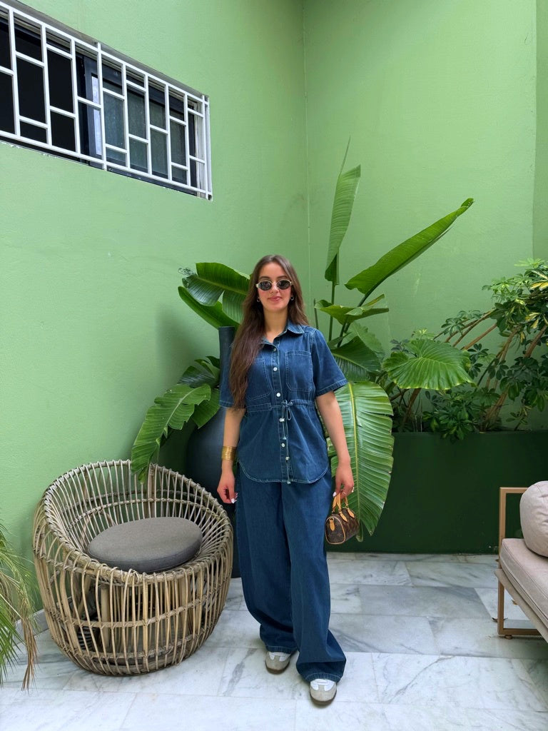ENSEMBLE JEAN NOURA BLEU FONCÉ