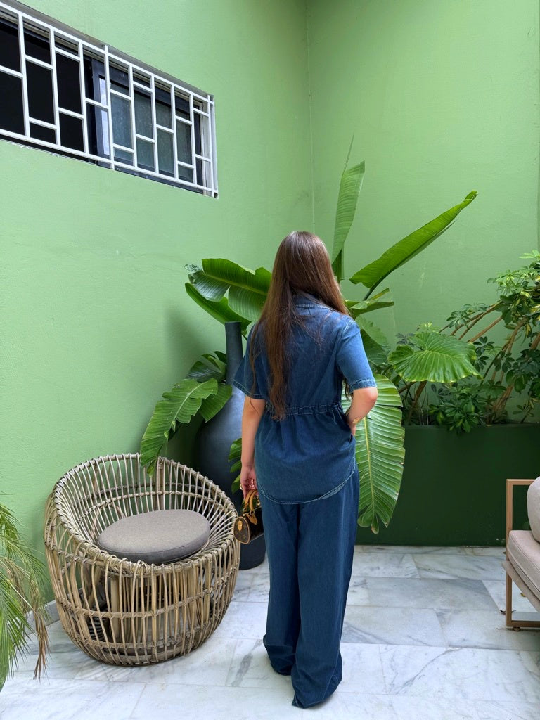 ENSEMBLE JEAN NOURA BLEU FONCÉ
