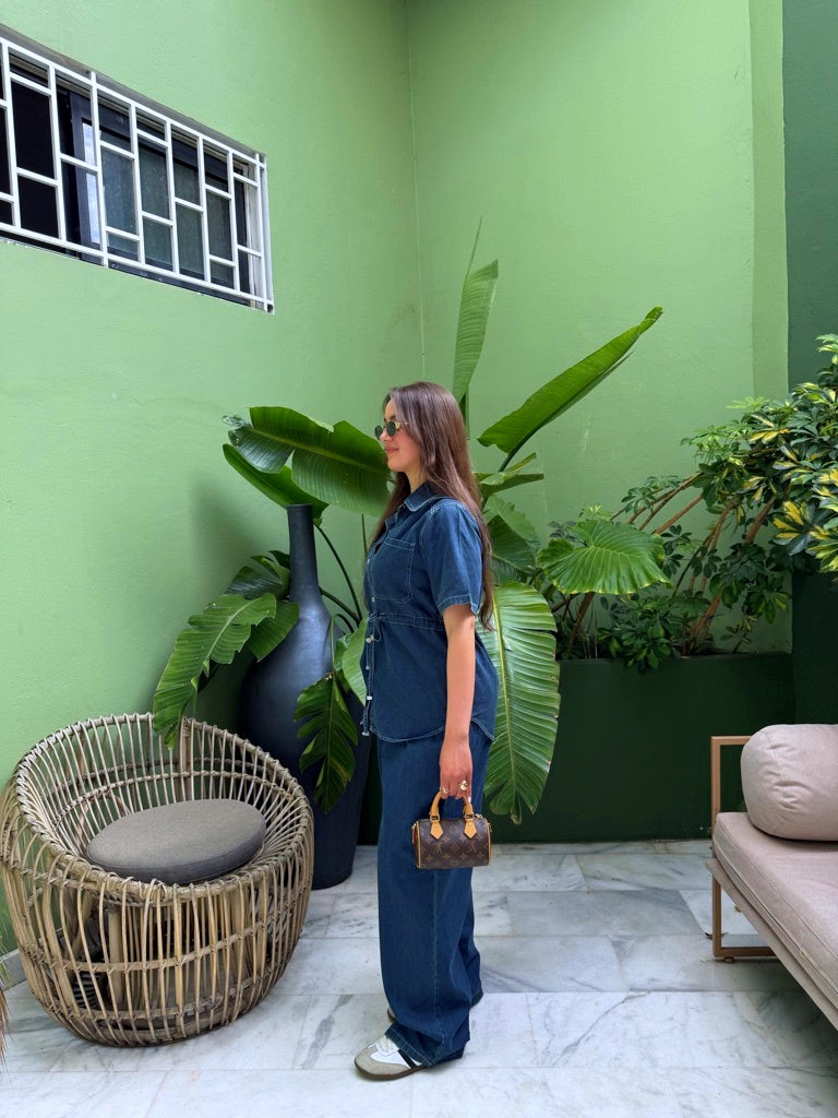 ENSEMBLE JEAN NOURA BLEU FONCÉ