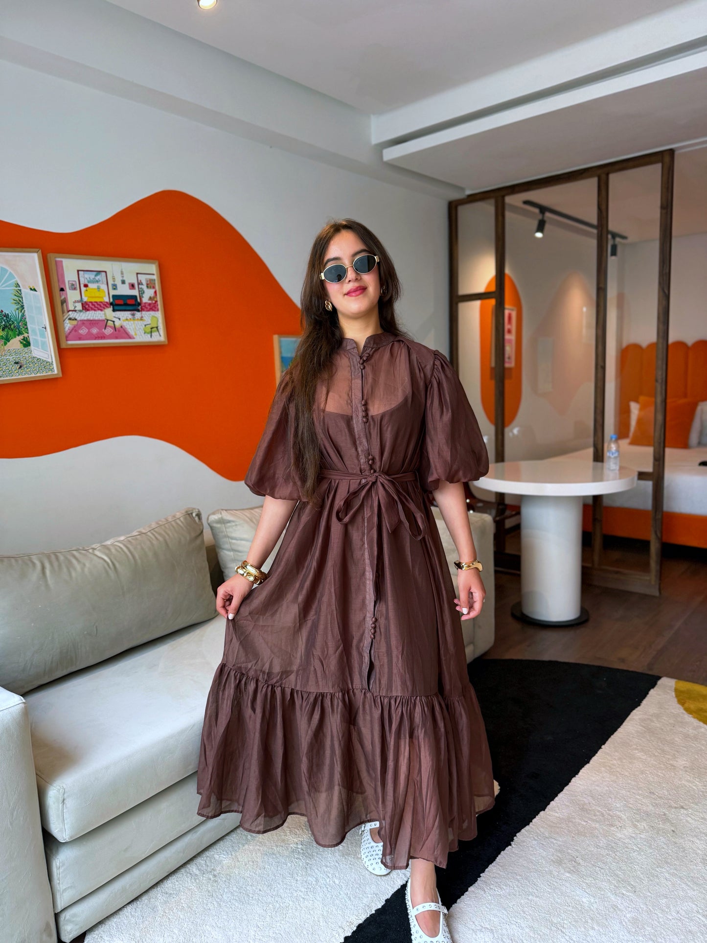 ROBE PRETTY MARRON
