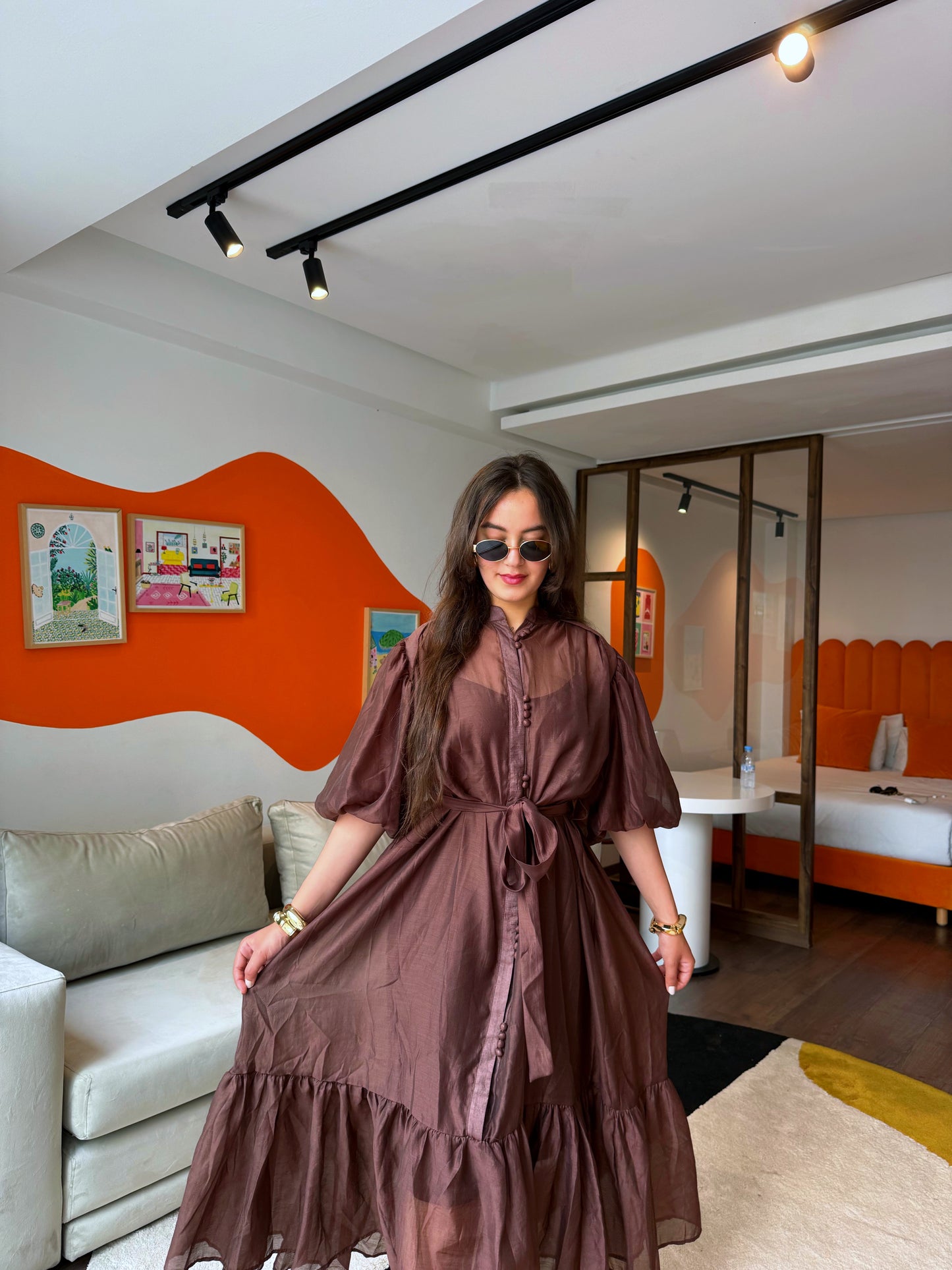 ROBE PRETTY MARRON