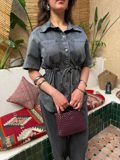 ENSEMBLE JEAN NOURA GRIS