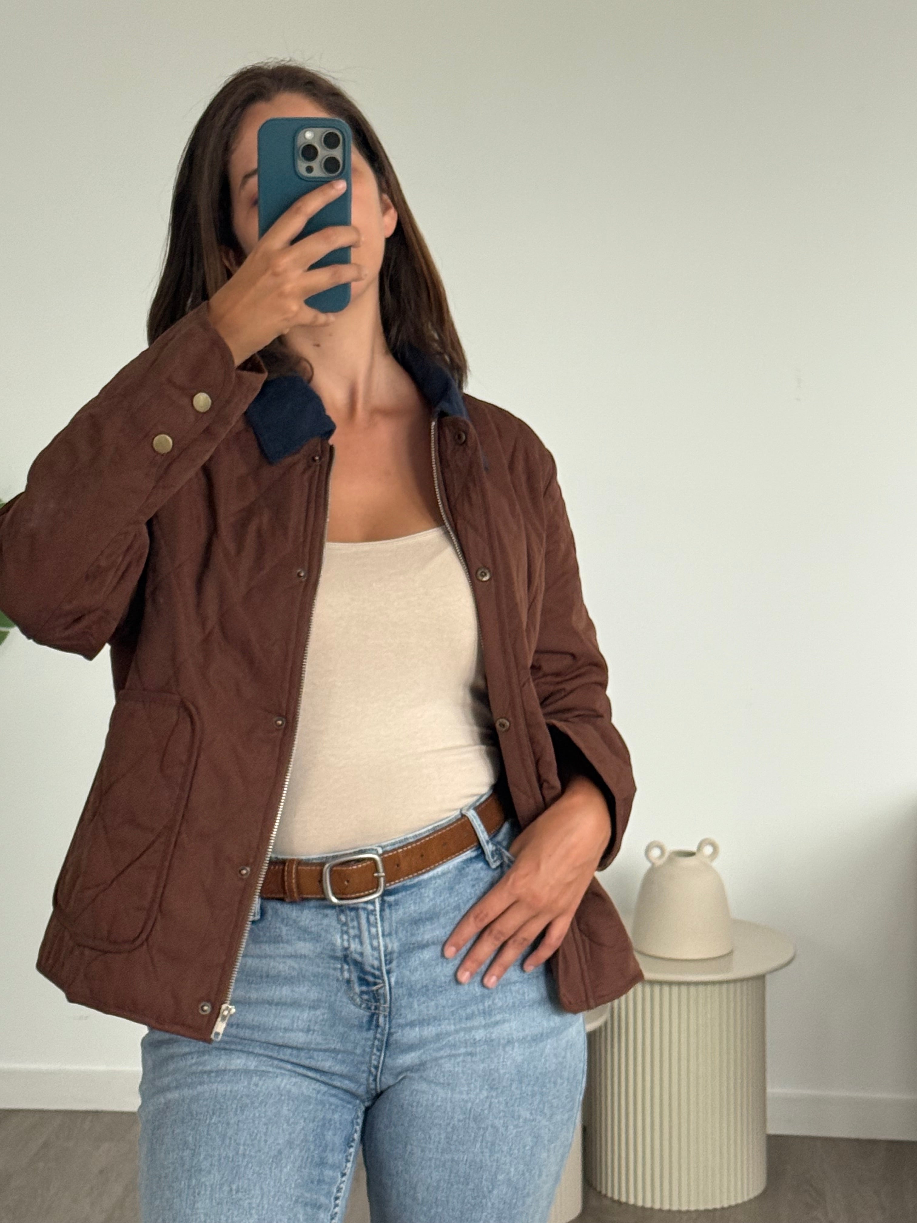 Veste matelassée marron