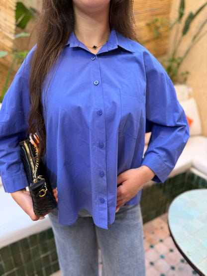 CHEMISE HARI BLEU INDIGO
