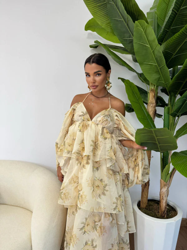 ROBE PAPILLON JAUNE