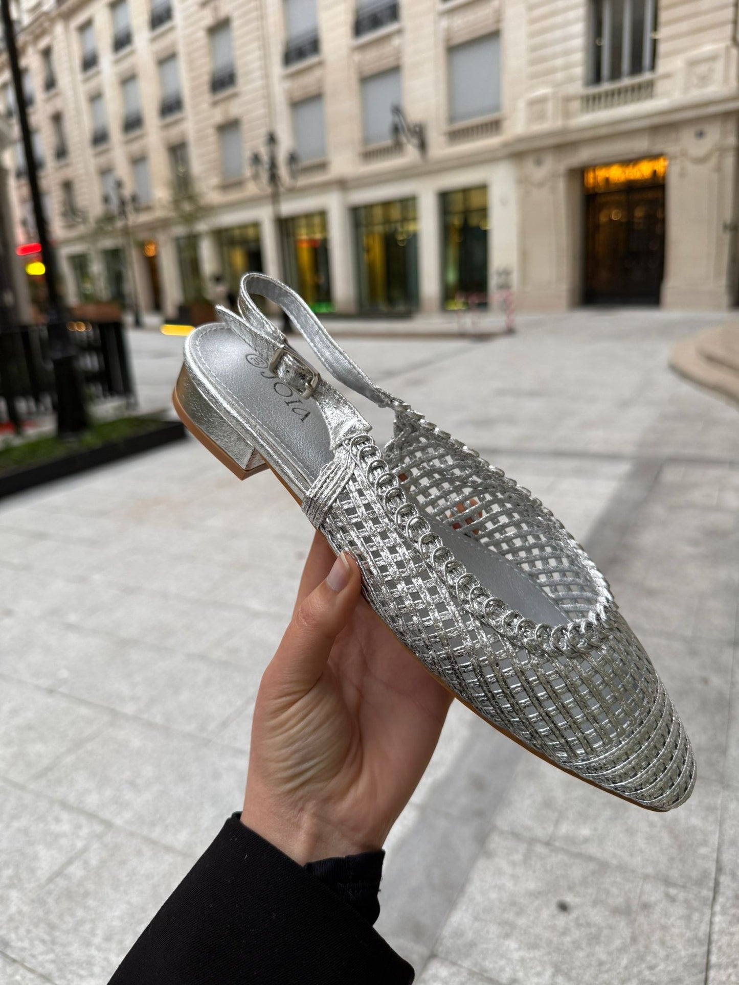 Slingbacks Silver