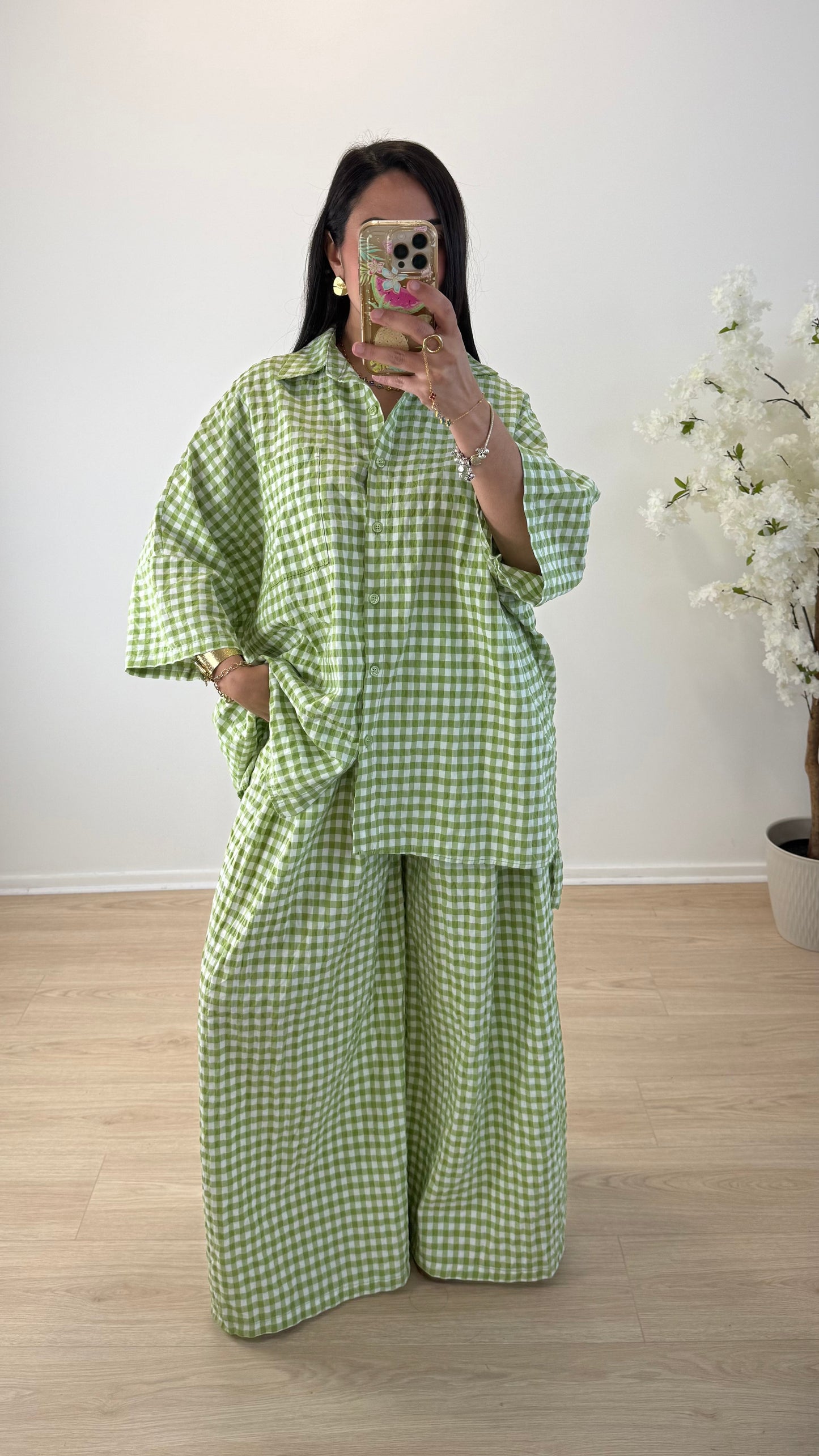 ENSEMBLE VICHY VERT