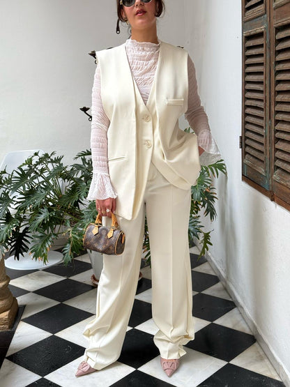 PANTALON SAMANTHA ECRU