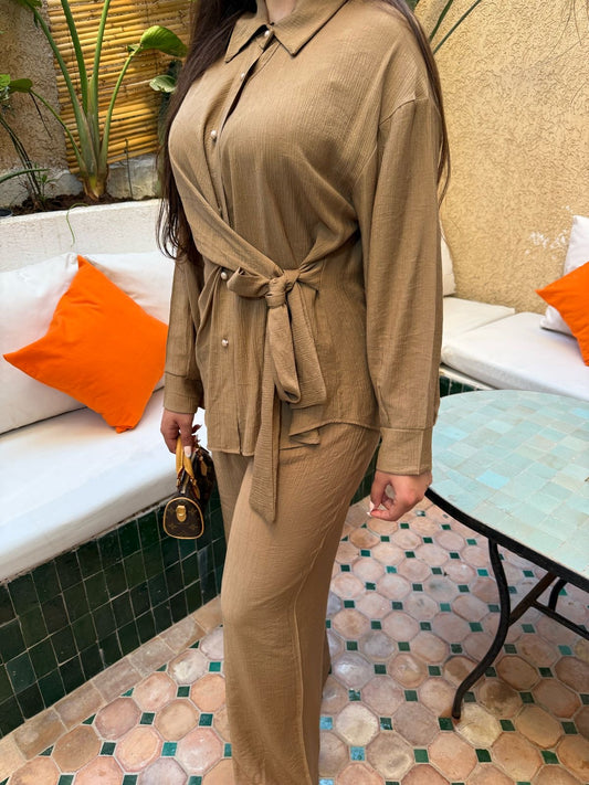ENSEMBLE CAPRI TAUPE