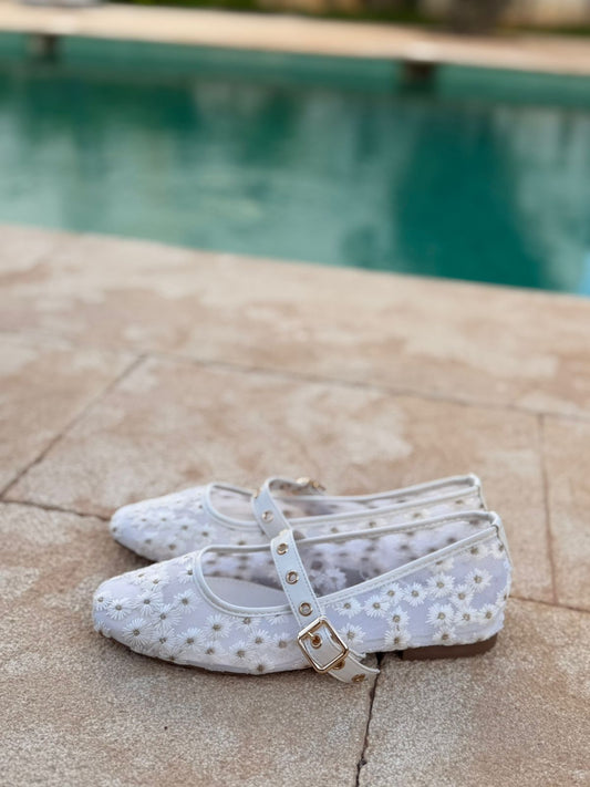Ballerines fleuries