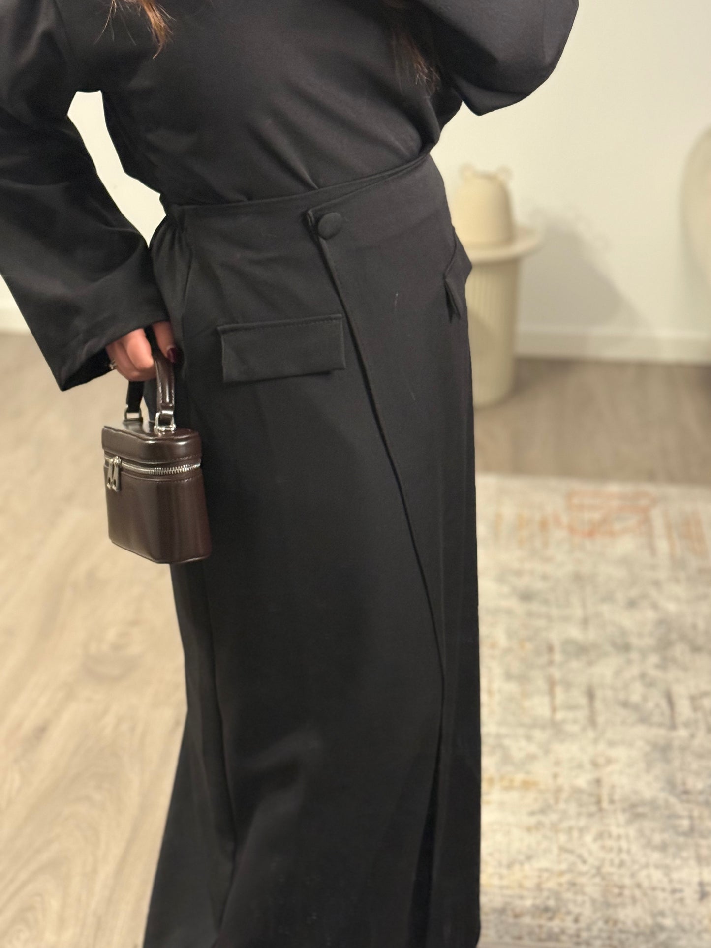 Ensemble top et jupe MODA I Noir