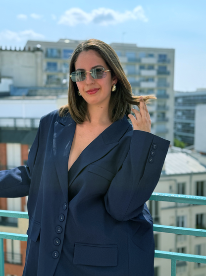 BLAZER Premium oversize OVANA BLEU