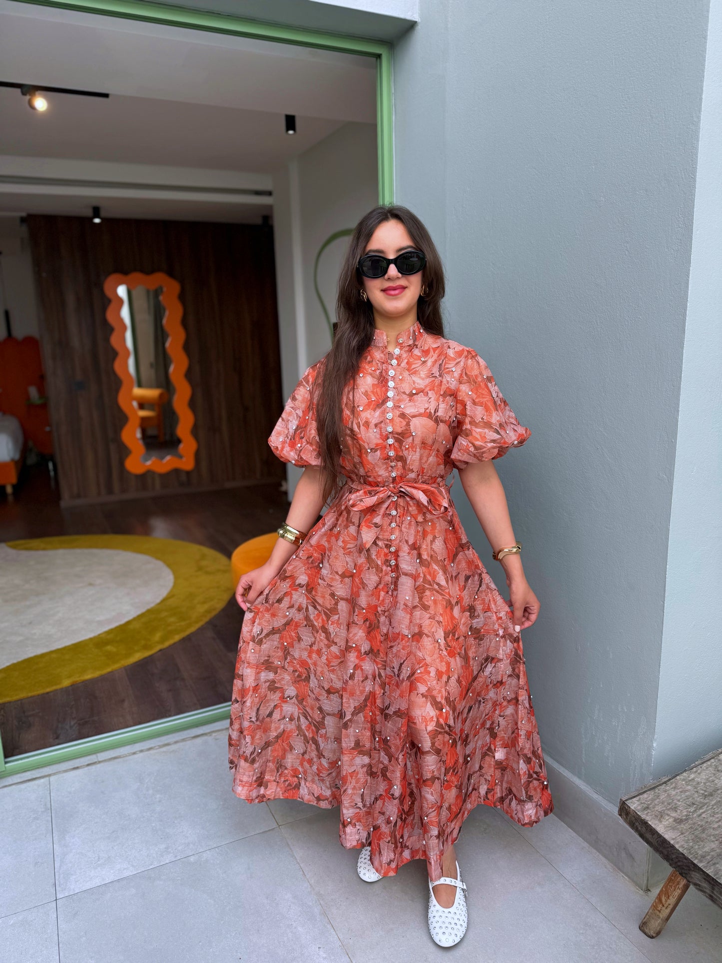 ROBE PRETTY STRASS FLEURIE