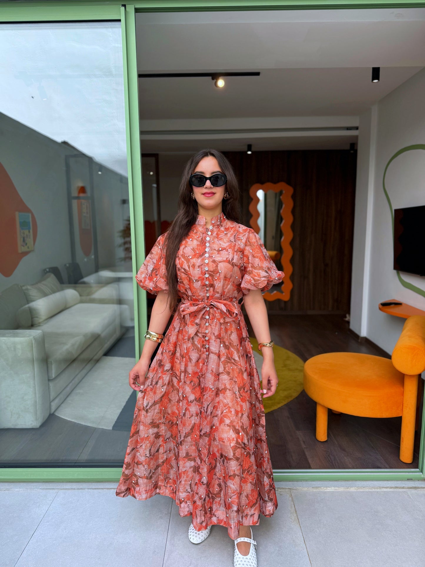 ROBE PRETTY STRASS FLEURIE