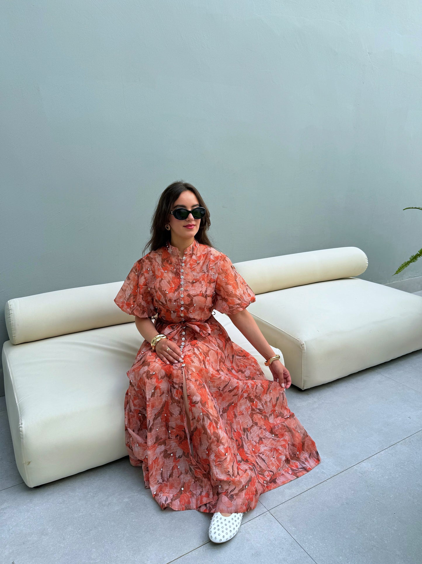 ROBE PRETTY STRASS FLEURIE