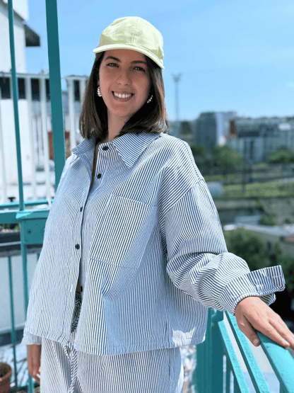 Ensemble JOY jean rayures bleues