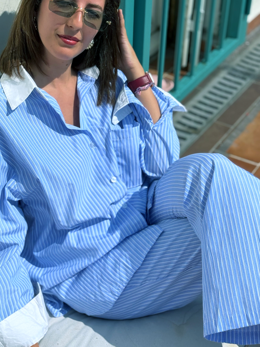 Ensemble LASTY BLEU RAYÉ